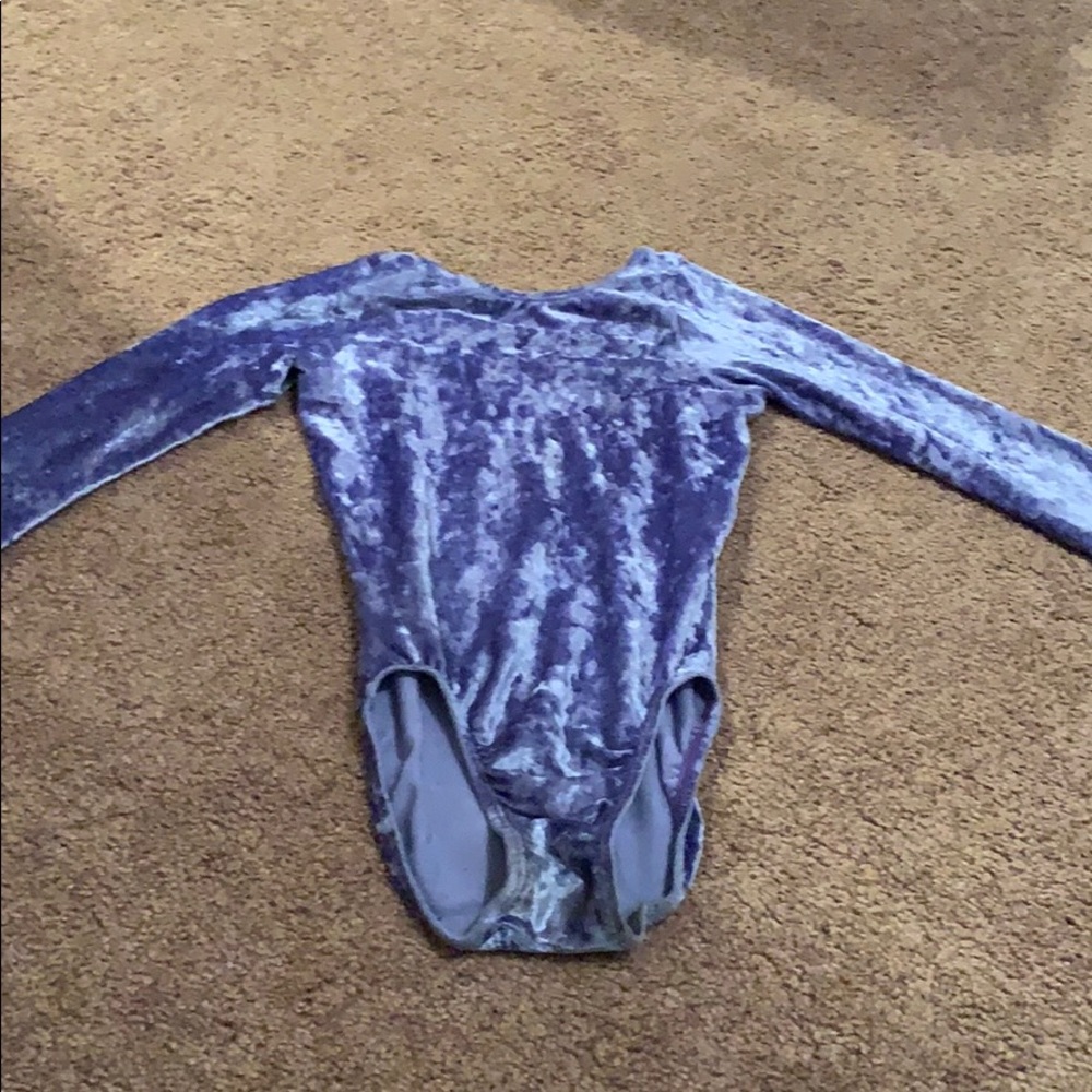 Kids velvet gymnastics suit